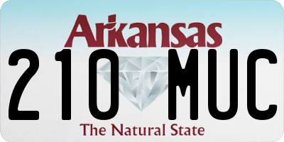 AR license plate 210MUC