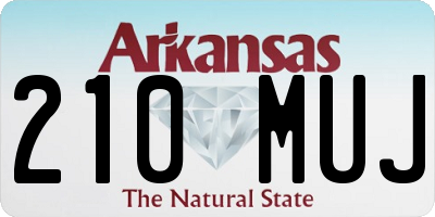 AR license plate 210MUJ