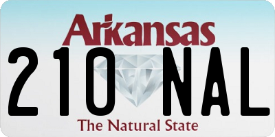 AR license plate 210NAL