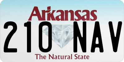 AR license plate 210NAV