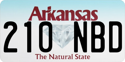 AR license plate 210NBD
