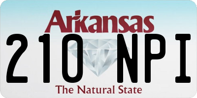 AR license plate 210NPI