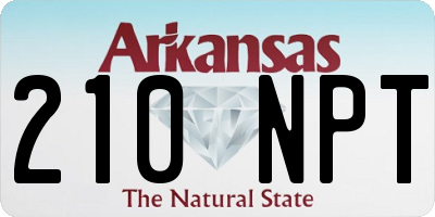AR license plate 210NPT