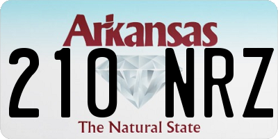 AR license plate 210NRZ