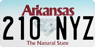 AR license plate 210NYZ