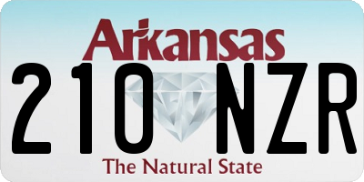 AR license plate 210NZR