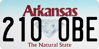 AR license plate 210OBE