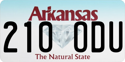 AR license plate 210ODU