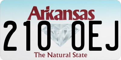 AR license plate 210OEJ