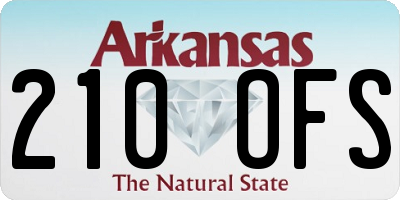 AR license plate 210OFS