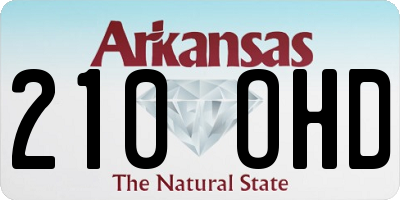 AR license plate 210OHD