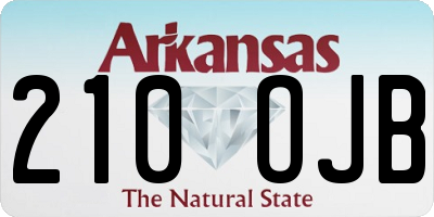 AR license plate 210OJB