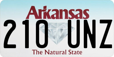 AR license plate 210UNZ
