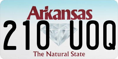 AR license plate 210UOQ