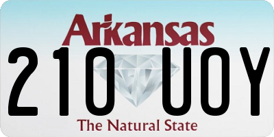 AR license plate 210UOY