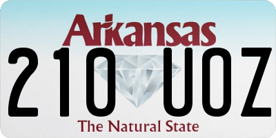 AR license plate 210UOZ
