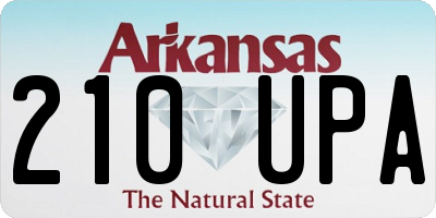 AR license plate 210UPA