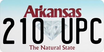 AR license plate 210UPC