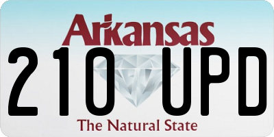 AR license plate 210UPD