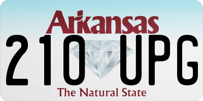 AR license plate 210UPG