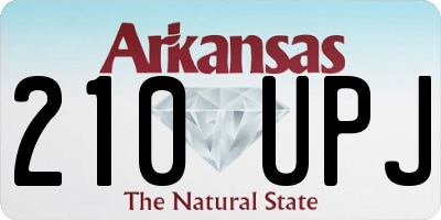 AR license plate 210UPJ