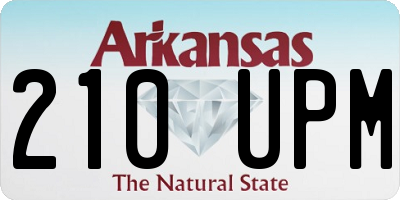 AR license plate 210UPM