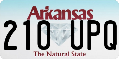 AR license plate 210UPQ