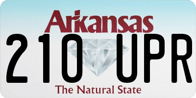 AR license plate 210UPR