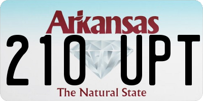 AR license plate 210UPT