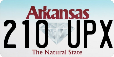 AR license plate 210UPX