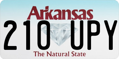AR license plate 210UPY