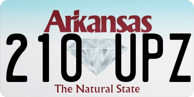 AR license plate 210UPZ