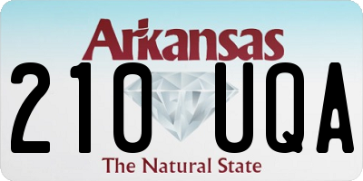 AR license plate 210UQA