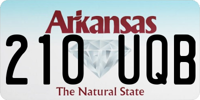 AR license plate 210UQB