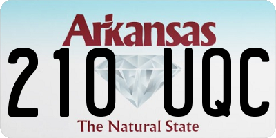 AR license plate 210UQC