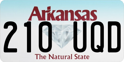 AR license plate 210UQD