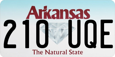 AR license plate 210UQE