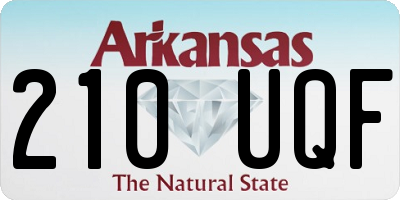 AR license plate 210UQF