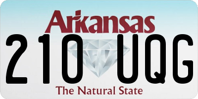 AR license plate 210UQG