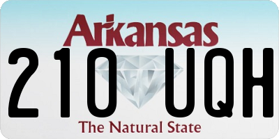 AR license plate 210UQH