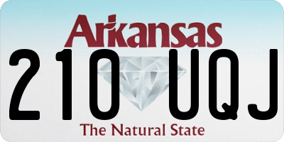 AR license plate 210UQJ