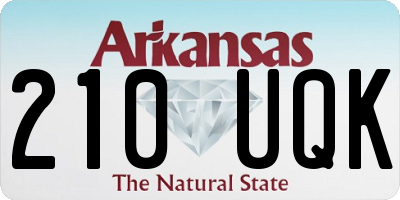 AR license plate 210UQK