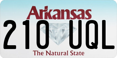 AR license plate 210UQL
