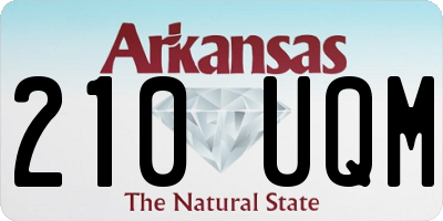 AR license plate 210UQM