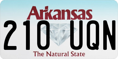AR license plate 210UQN