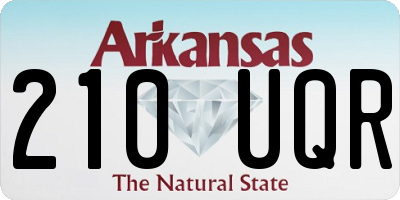 AR license plate 210UQR