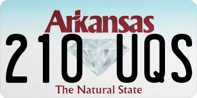 AR license plate 210UQS