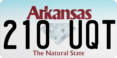 AR license plate 210UQT