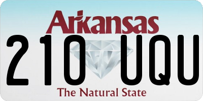 AR license plate 210UQU