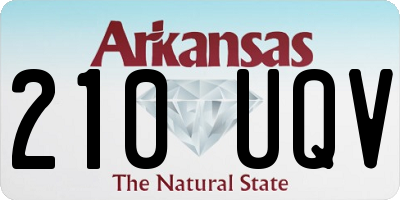 AR license plate 210UQV